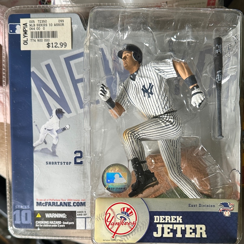 MLB Yankees Derek Jeter Action Figure - White and Blue